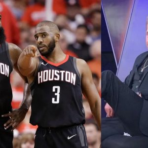 "Chris Paul made fun of James Harden's 'man-b**bs'": $17 Million worth Skip Bayless really read out a fake report on National TV