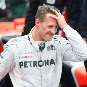 "He's laughing because he didn't die"- Michael Schumacher jokes with driver whose car landed on top of his Mercedes