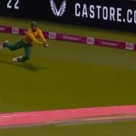 "WHAT A CATCH": Keshav Maharaj grabs splendid diving catch to dismiss Moeen Ali in Cardiff T20I
