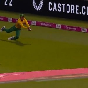 "WHAT A CATCH": Keshav Maharaj grabs splendid diving catch to dismiss Moeen Ali in Cardiff T20I