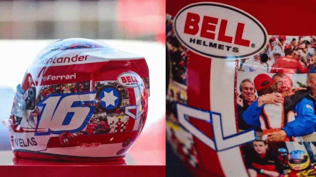 Charles leclerc spends $6000 helmet to give tribute to Jules bianchi and parents