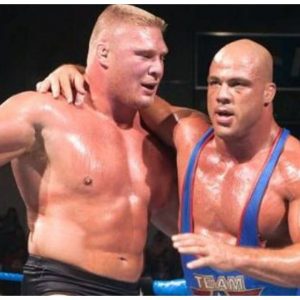 Brock Lesnar and Kurt Angle