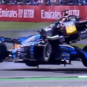 "How is Roy Nissany a Formula 1 test driver?!"- Williams test driver causes massive accident with Red Bull junior during F2 race in Silverstone