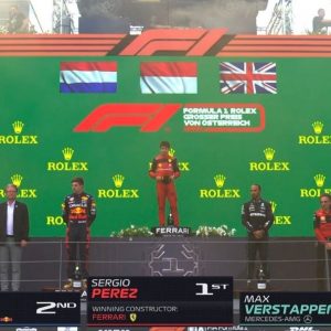 "What on Earth!" - F1 twitter reacts to graphics stating Sergio Perez Austrian GP winner