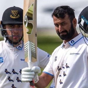 "A batting marterclass at Lord's": Twitter reactions on Cheteshwar Pujara scoring his third double century for Sussex in county championship 2022