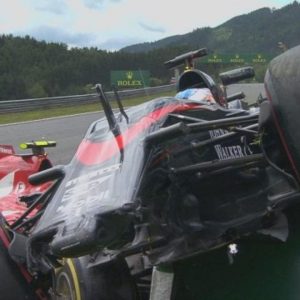 "Kimi Raikkonen's head was inches away from Alonso's McLaren": When Fernando Alonso landed on top of Iceman's Ferrari at 2015 Austrian Grand Prix