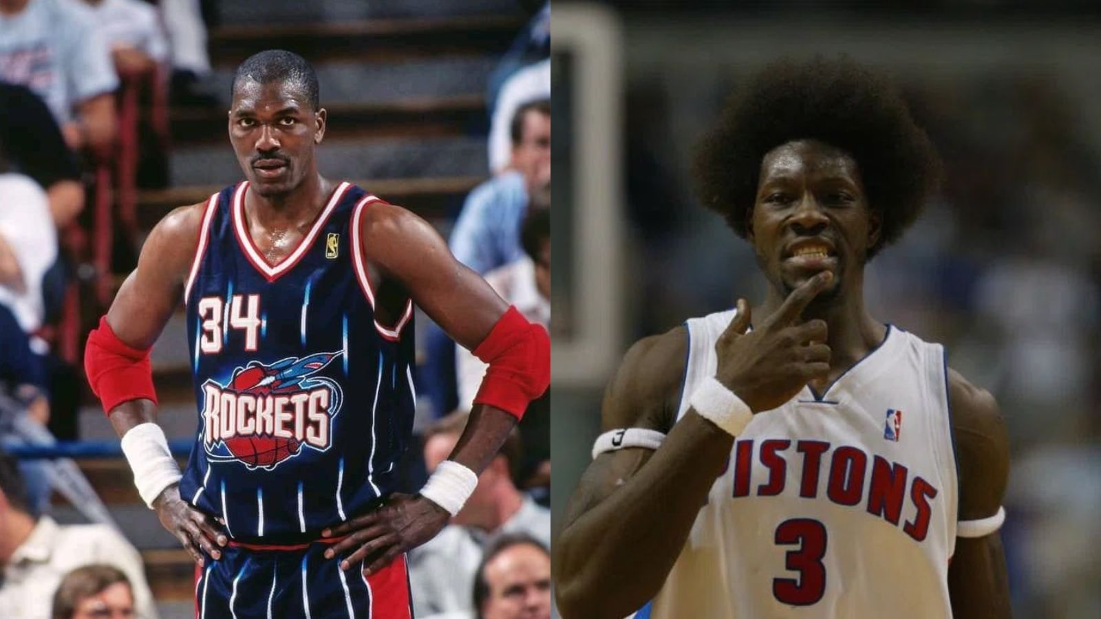 “A 38-year-old Hakeem Olajuwon outplayed a 26-year-old Ben Wallace”: In the clash of 6x DPOYs the Rockets legend came out on top of Pistons Hall of Famer