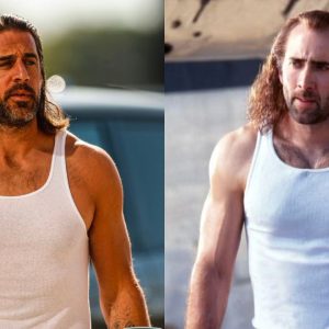 "Aaron Rodgers looks like Nick Cage playing him in a movie about Tom Brady": NFL Twitter explodes after $50 million quarterback dresses up as Con Air star
