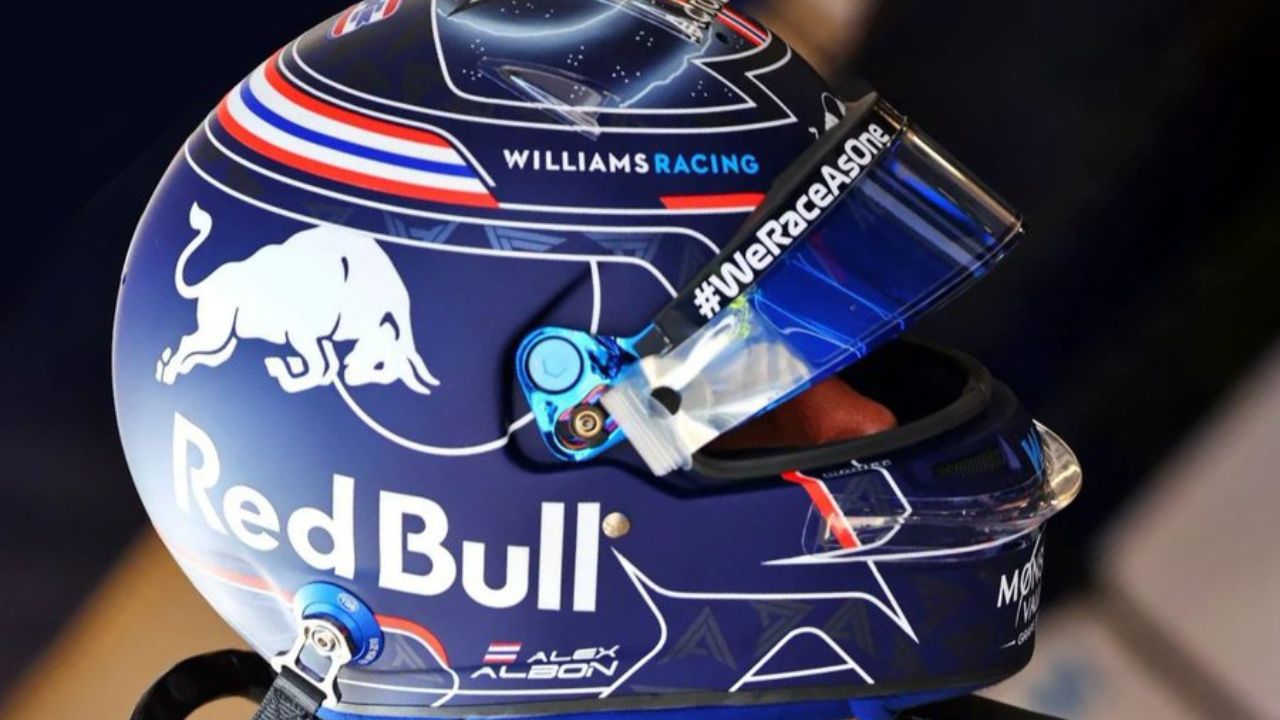 Why the 26-year-old Williams F1 driver still has Red Bull logo on his helmet?