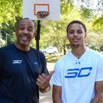 2015 GQ Man of the Year Stephen Curry took on his dad Dell Curry in an intense game of H-O-R-S-E