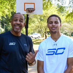 2015 GQ Man of the Year Stephen Curry took on his dad Dell Curry in an intense game of H-O-R-S-E