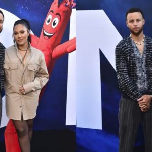 "Why is Stephen Curry wearing Ayesha Curry's pants?!": NBA Twitter trolls Warriors' star's outfit at the LA premiere of 'Nope'