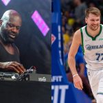 In a viral clip, 7-foot DJ Shaq shows Luka Doncic how to shoot at a party in Croatia