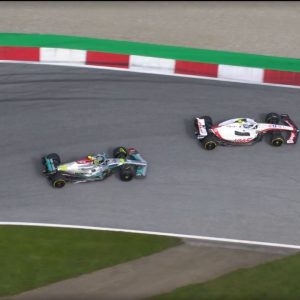 "It was Michael Schumacher driving the Haas today"- F1 Twitter reacts to Mick Schumacher defending his position against Lewis Hamilton