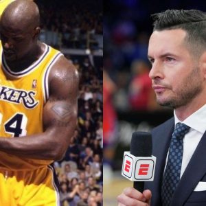 7’0 Shaquille O’Neal issues a stern warning to JJ Redick for ‘plumber’ comment amid beef with Jerry West