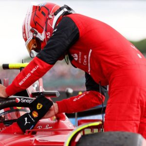 "Today is Carlos Sainz day" - Charles Leclerc cheers on his teammate while trying to hide his disappointment