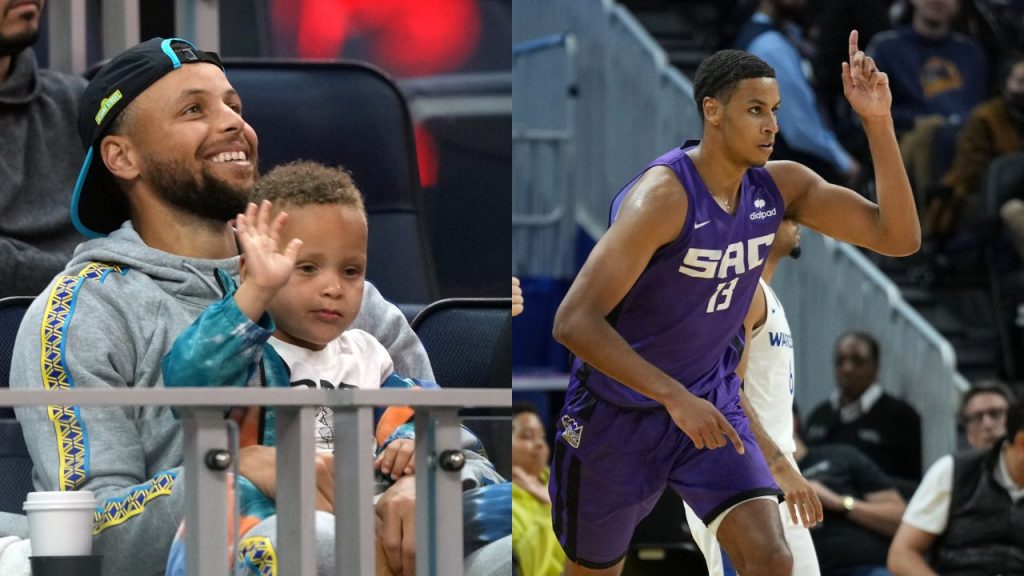 "Stephen Curry watches Kings rookie Keegan Murray dominate the Warriors": The 6"8', 225-pound forward puts on a show