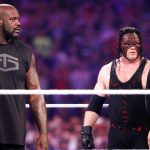 Shaquille O'Neal shocks WWE, enters Wrestlemania 32, and stares down the Big Show, before choke-slamming the Kane