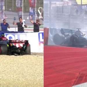 "Mercedes doing their best to give Max Verstappen pole" - F1 Twitter reacts as Lewis Hamilton, George Russell crash in Q3 of Austrian GP
