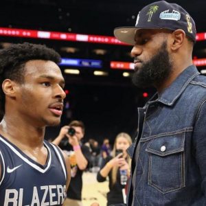 Bronny James shows off an identical jumper to his father, LeBron James, down to the shot mechanics and release