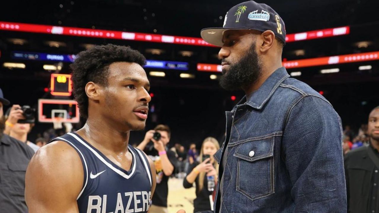 Bronny James shows off an identical jumper to his father, LeBron James, down to the shot mechanics and release