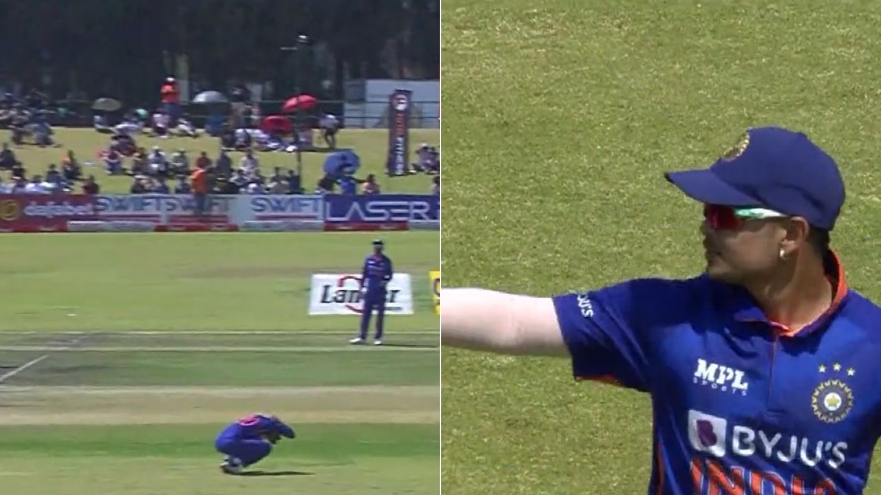 WATCH: Ishan Kishan throw hits Axar Patel in Harare ODI; Kishan apologizes to Patel