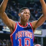 A frustrated 29 y/o Dennis Rodman kicked the ball off a cameraman’s hand, onto the face of a fan