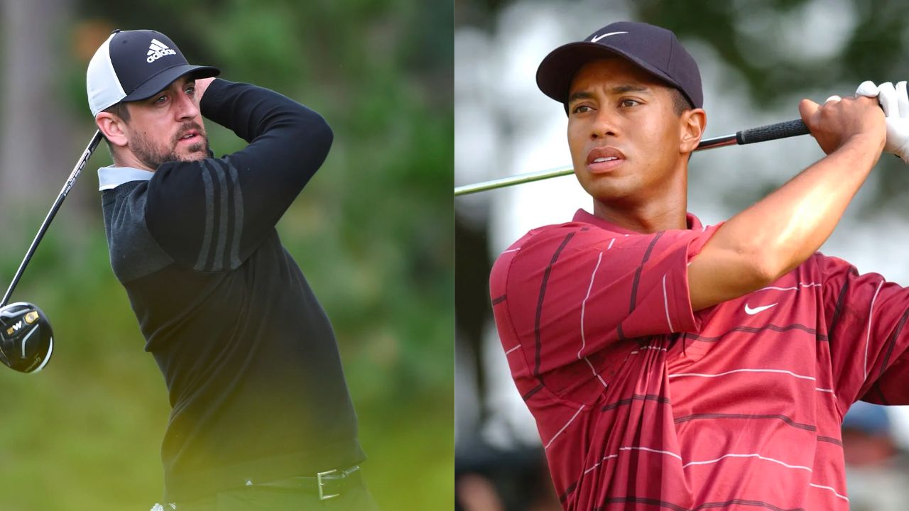 Aaron Rodgers compares himself to golf legend Tiger Woods after demanding $800 million to join LIV Golf