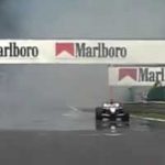 $250 Million worth Kimi Raikkonen went full throttle through a cloud of smoke in 2002 Belgian GP