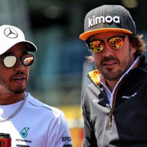 32 GP winner Fernando Alonso caught wagging finger at Lewis Hamilton after the major crash at Belgian GP