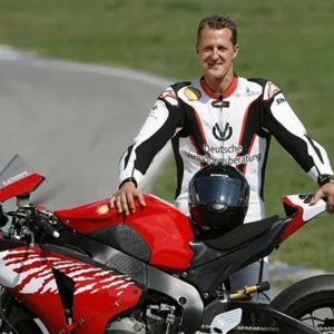 When 7-time World Champion Michael Schumacher suffered 135 mph bike accident