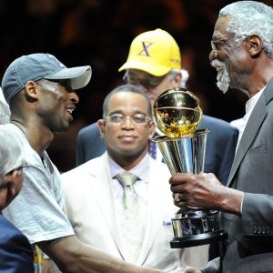 74-year-old Bill Russell told a young 30-year-old Kobe Bryant he thought of him as his own son during the 2008 All-star game