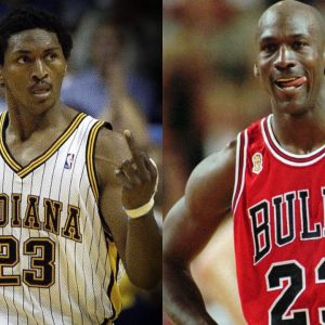 6'6" Michael Jordan once shockingly had his ribs broken by Ron Artest