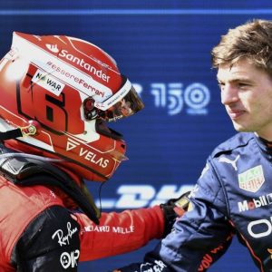 Moment when Max Verstappen won his and spoilt Charles Leclerc's race at Belgian GP