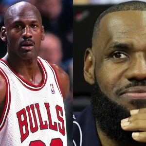 StatMuse reveals the player with most 25/5/5 Playoffs games and LeBron James has almost twice as much as Michael Jordan