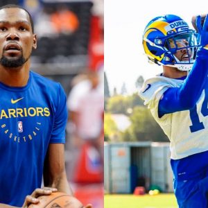 Kevin Durant's 'NFL version' of $54.3 million Warriors contract comes to light after his 'cousin' makes preseason appearance