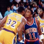 6’9” Magic Johnson and Isiah Thomas’ on-camera ‘kiss’ was inspired by Italian families' traditions