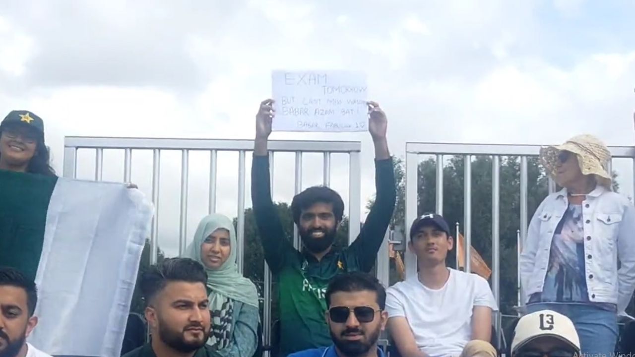 "Exam tomorrow but can't miss watching Babar Azam bat": Crazy Babar Azam fan spotted during NED vs PAK 3rd ODI at Hazelaarweg, Rotterdam