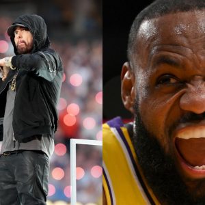 $1 billion worth LeBron James got jiggy on 'White Boy Wednesday', blasted Eminem during Lakers practice
