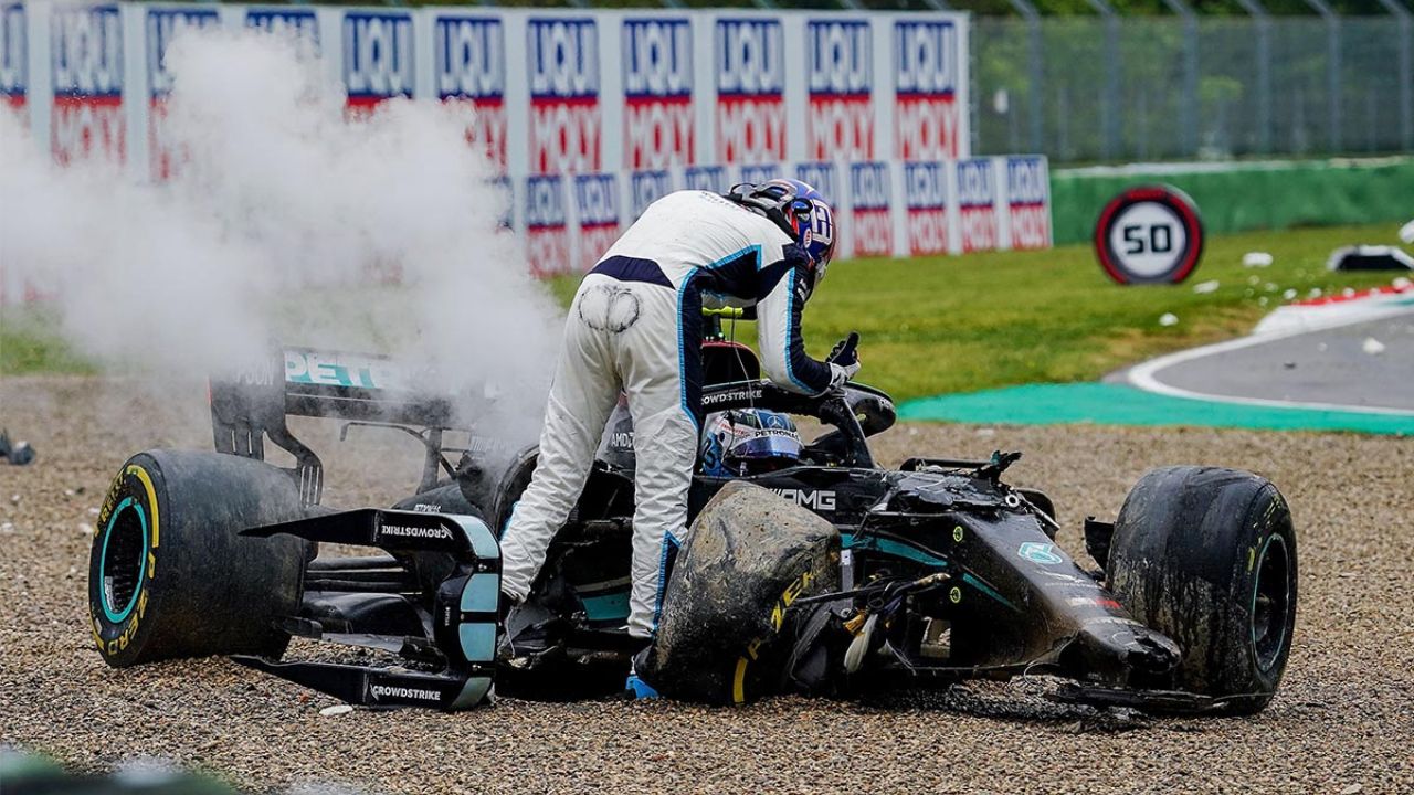 George Russell admits $1.3 Million crash with Valtteri Bottas helped shape his career