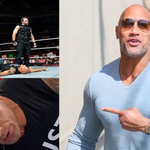 The Rock Seth Rollins