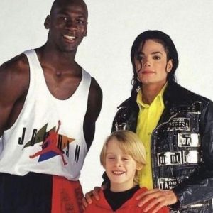 It was the clash of the Michaels as Bulls legend Michael Jordan and pop star Michael Jackson worked together. Jackson taught MJ the moonwalk. 