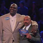 After having to watch his words during the Celebrity Feud, Shaquille O'Neal shows off his wit on The Steve Harvey Show.