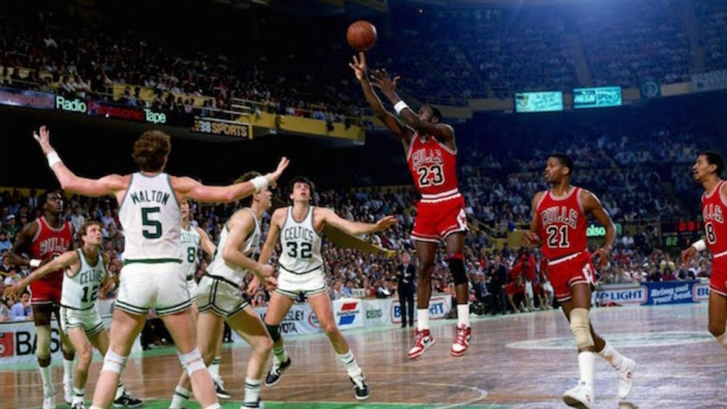 Michael Jordan had a custom built-in strap on his Air Jordan 1s after breaking his foot in 1985