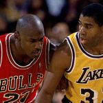 59-year-old Michael Jordan challenged Magic Johnson 'publicly' to a 1v1 during NBA's 75th-anniversary celebrations