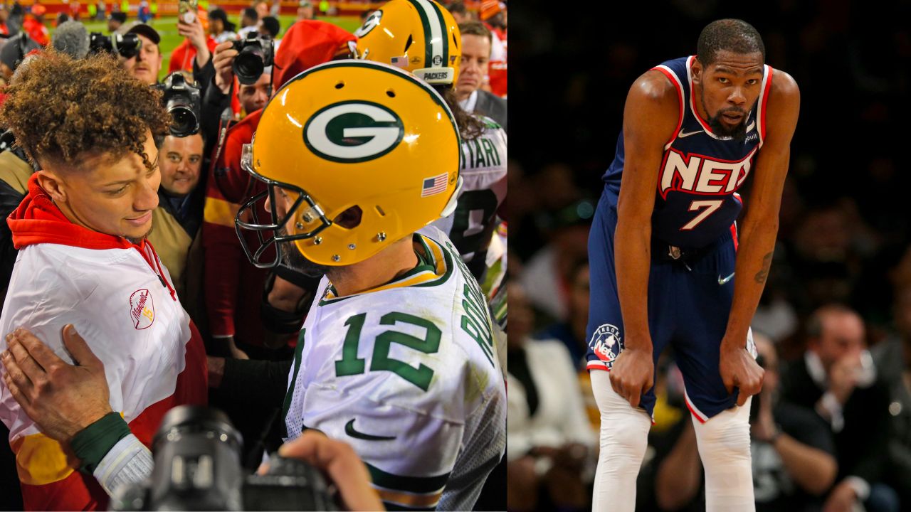 Kevin Durant picks Aaron Rodgers over Patrick Mahomes despite Chiefs QB signing record $503 million extension