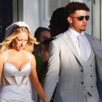 Patrick Mahomes and Brittany Matthews handed out icy $9,600 wedding invitation gifts in lieu of Chiefs QB's $503 million extension