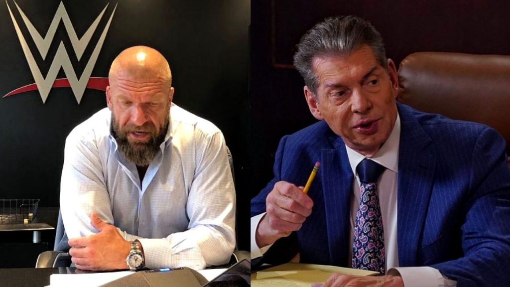 Vince McMahon punish Triple H