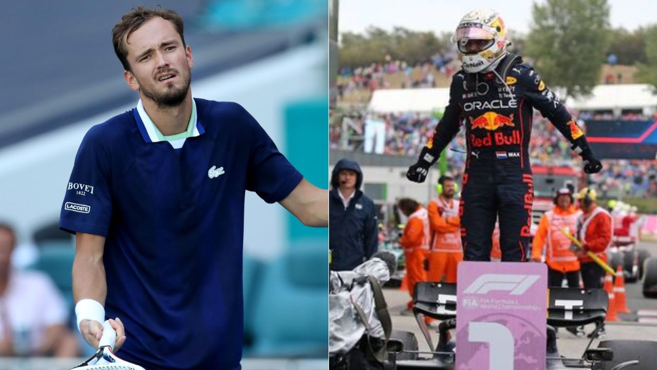 World number one Tennis star Daniil Medvedev claims Max Verstappen has already won 2022 world championship