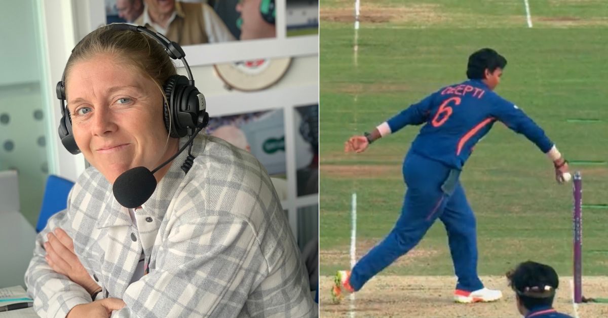 English captain Heather Knight has lashed out at Deepti Sharma for lying about giving warnings to Charlotte Dean.